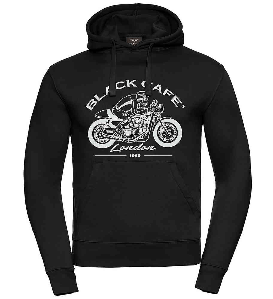 Black-Cafe London Retro Bike sudadera con capucha