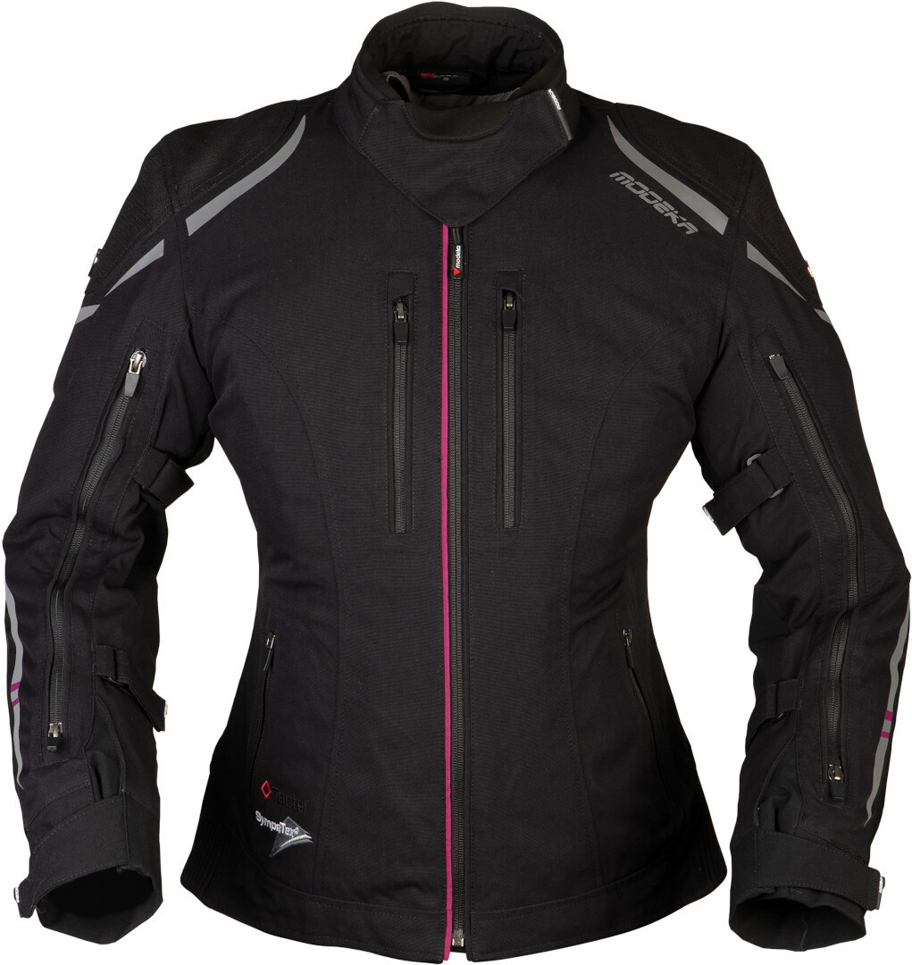 Modeka Takuya Ladies Motorcycle Textile Jacket, black, Size 36 for Women, black, Size 36 for Women
