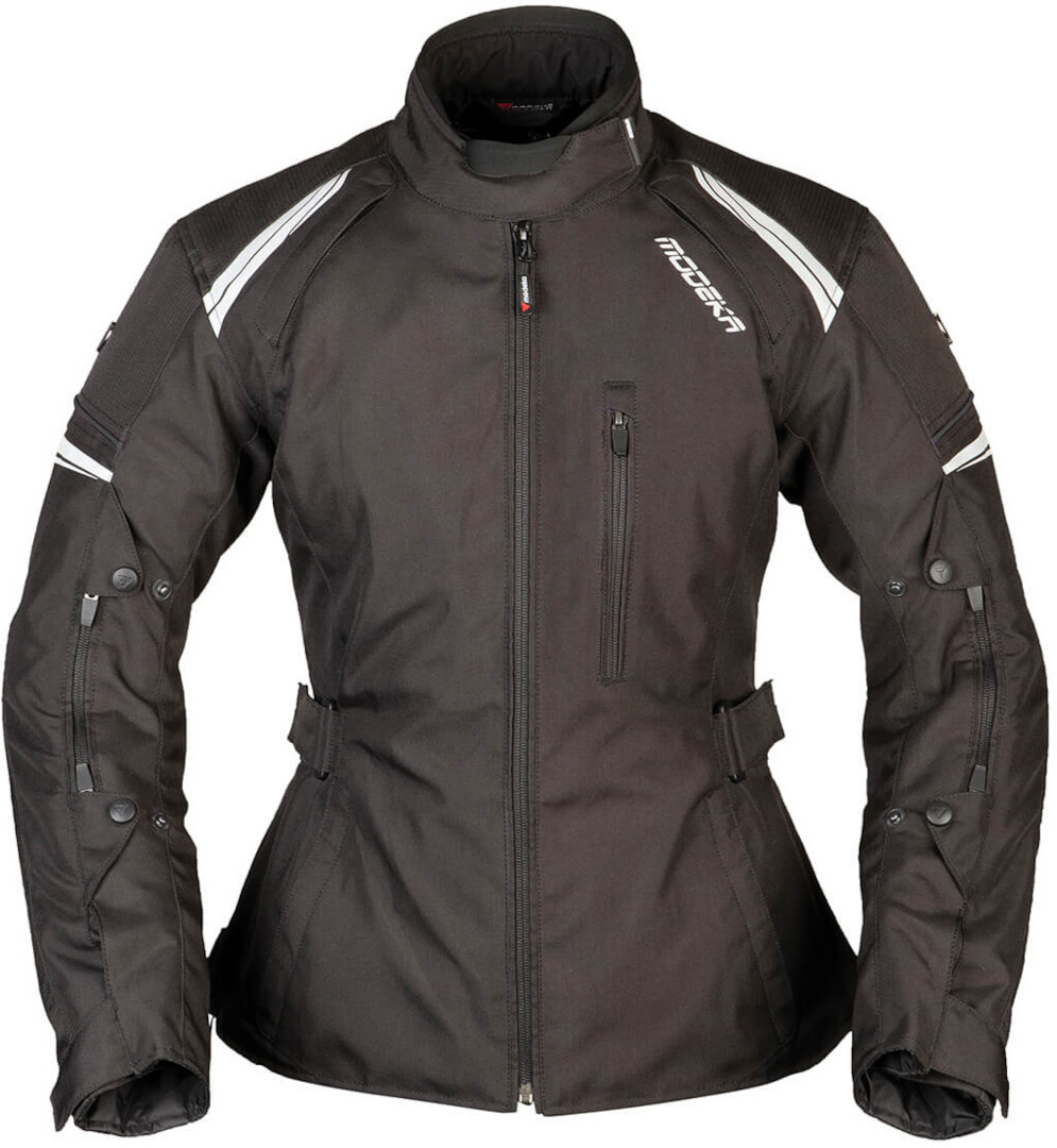 Modeka Violetta Женская мотоциклетная текстильная куртка Черный/Черный 40 