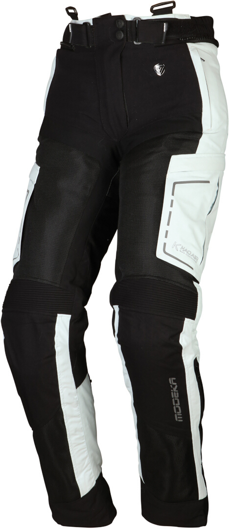 Modeka Khao Air Ladies Motorcycle Textile Pants, black-grey, Size 46 for Women, black-grey, Size 46 for Women