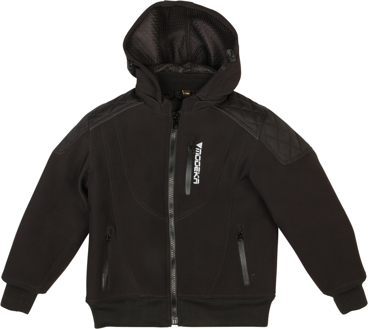 Modeka Clarke Kids Motorcycle Softshell Jacket, black, Size 2XS 128, black, Size 2XS 128
