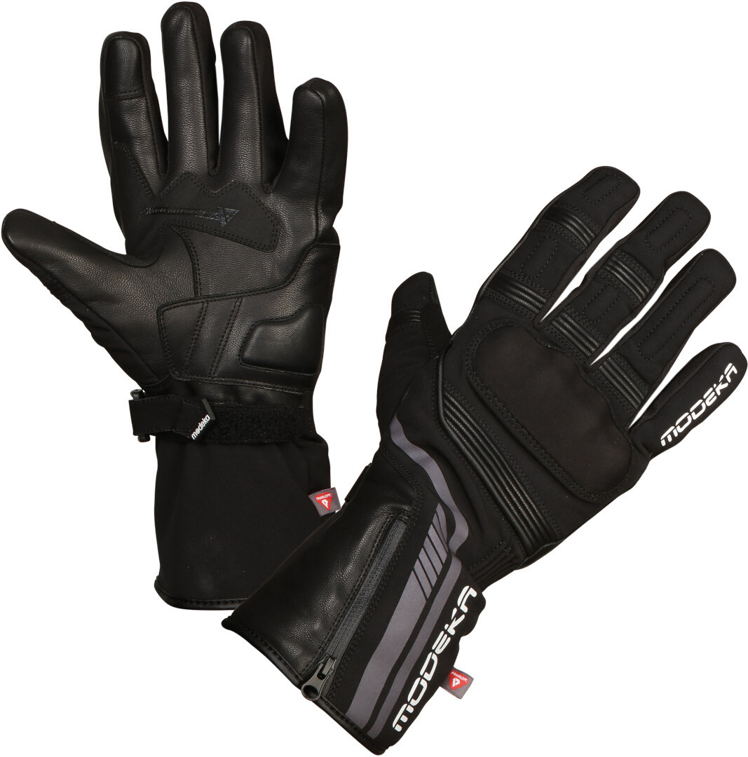 Modeka Makari Motorcycle Gloves, black, Size S M, black, Size S M