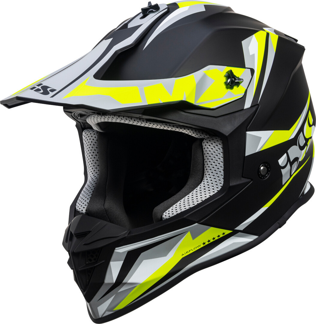 IXS 362 2.0 Motocross Helmet, black-yellow, Size XS, black-yellow, Size XS