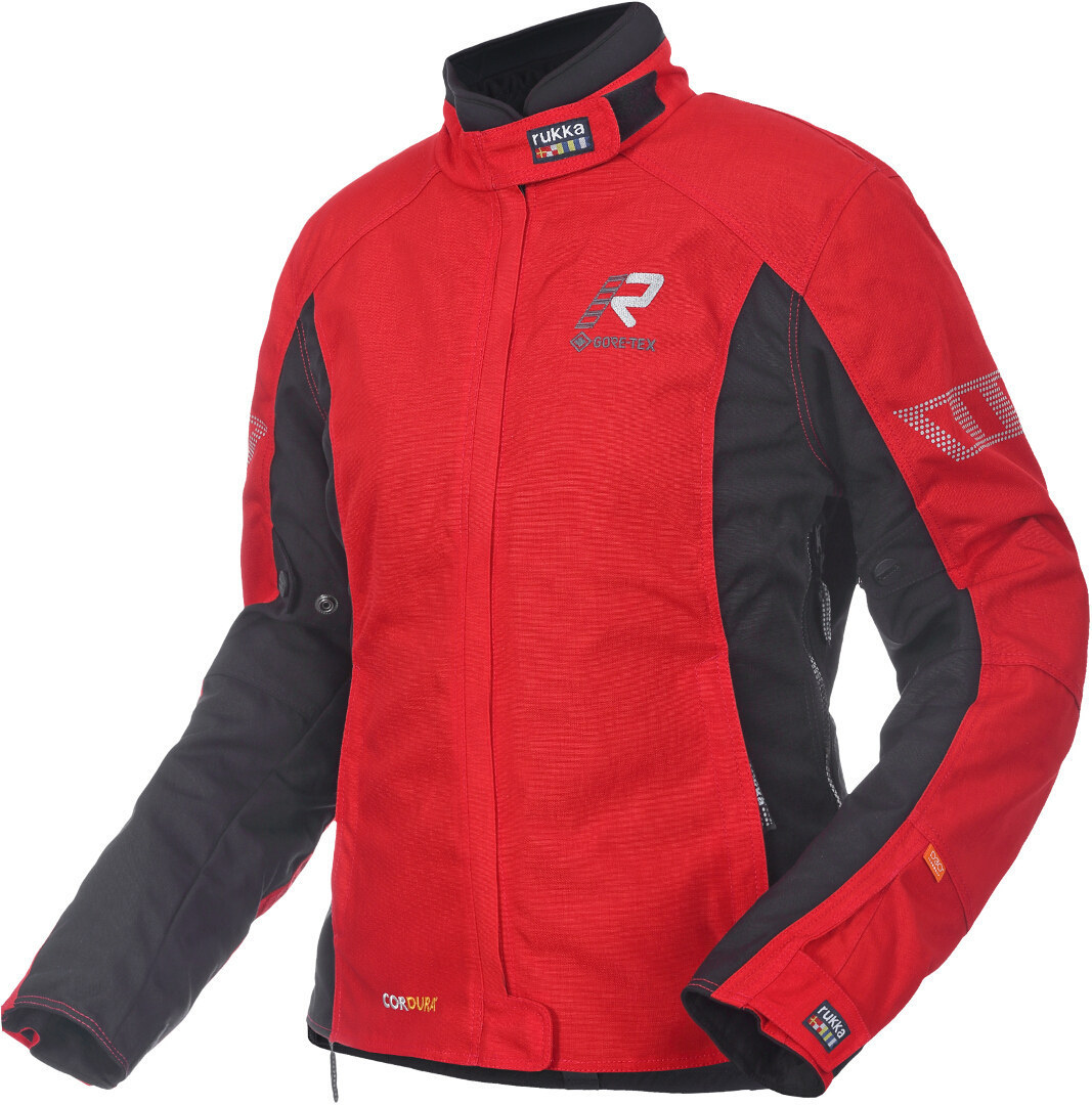 Rukka Start-R Ladies Motorcycle Textile Jacket, red, Size 34 for Women, red, Size 34 for Women