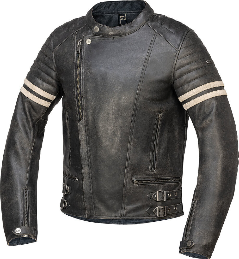 IXS Andy Motorcycle Leather Jacket, black, Size 54, black, Size 54