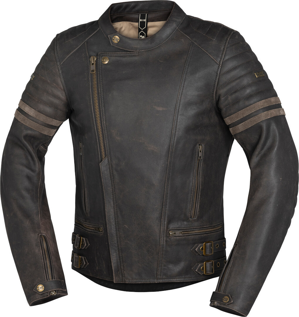 IXS Andy Motorcycle Leather Jacket, black, Size 48, black, Size 48