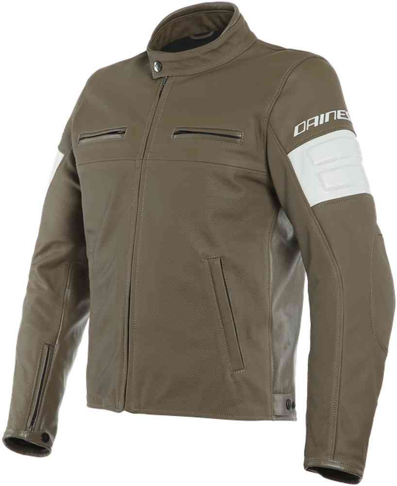 Dainese San Diego Перфорированная кожаная куртка мотоцикла