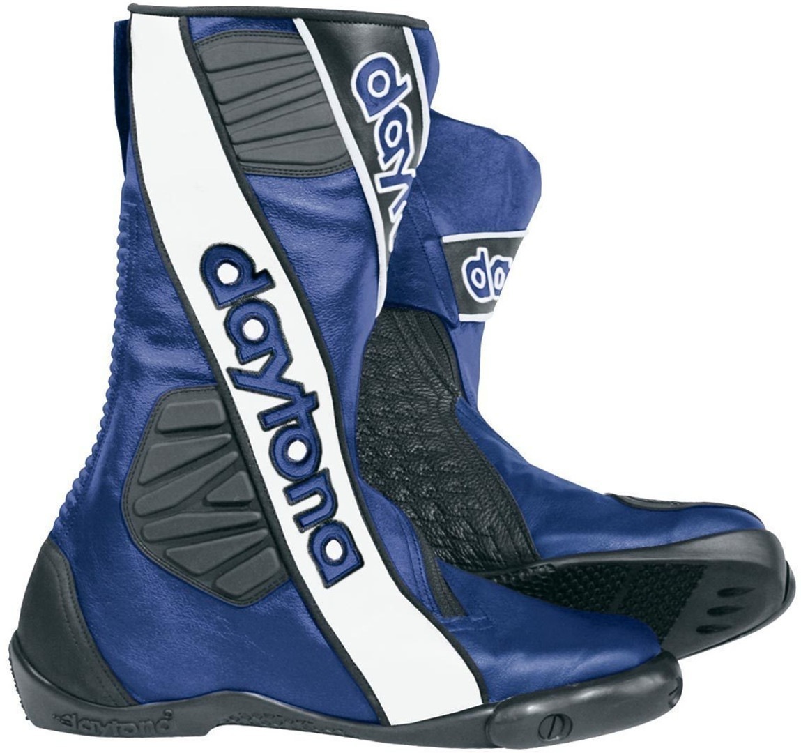 Daytona Security Evo G3 Motorcycle Boots, black-white-blue, Size 42, black-white-blue, Size 42