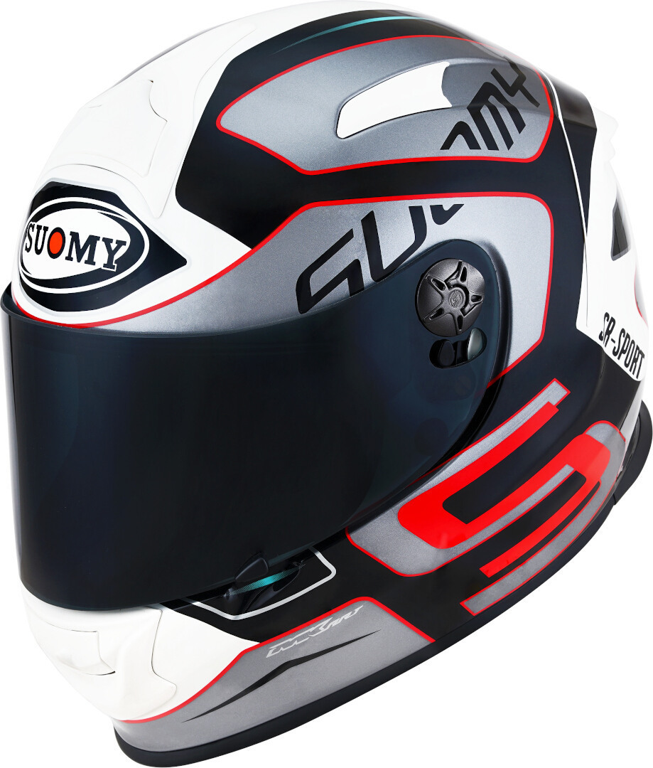 Suomy SR-Sport Axial Helmet, black-white-red, Size M, black-white-red, Size M