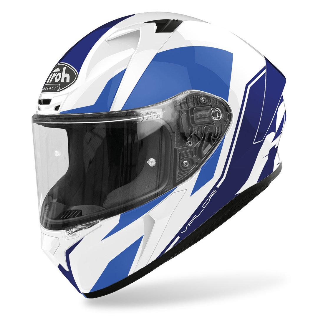 Airoh Valor Wings Helm, wit-blauw, afmeting 2XL
