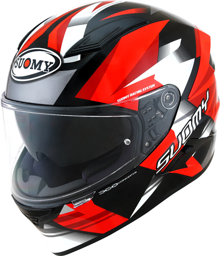 Suomy Speedstar Rapido Helmet, black-white-red, Size S, black-white-red, Size S