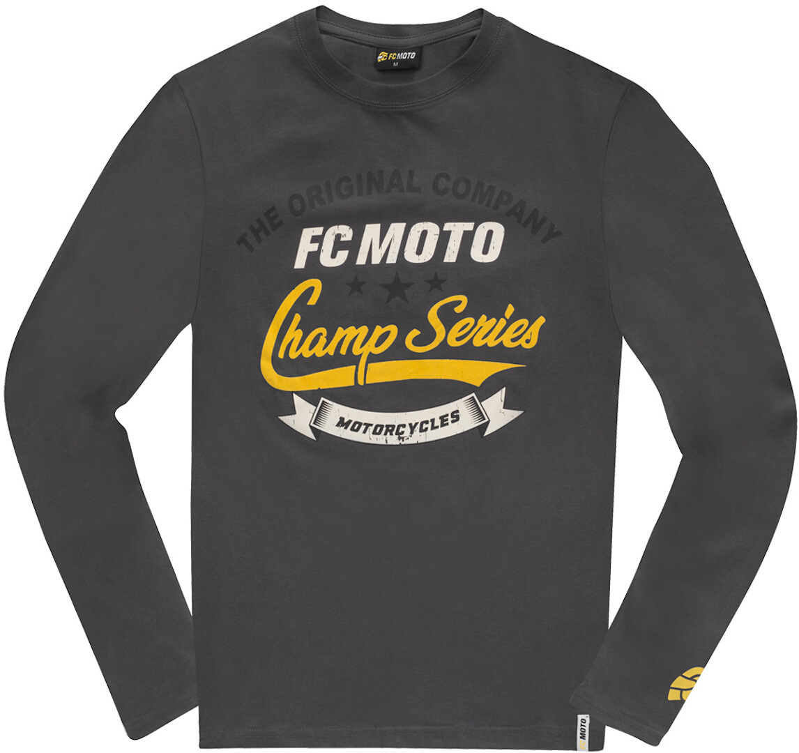 FC-Moto Champ Series Longsleeve Shirt, black-grey, Size S, black-grey, Size S
