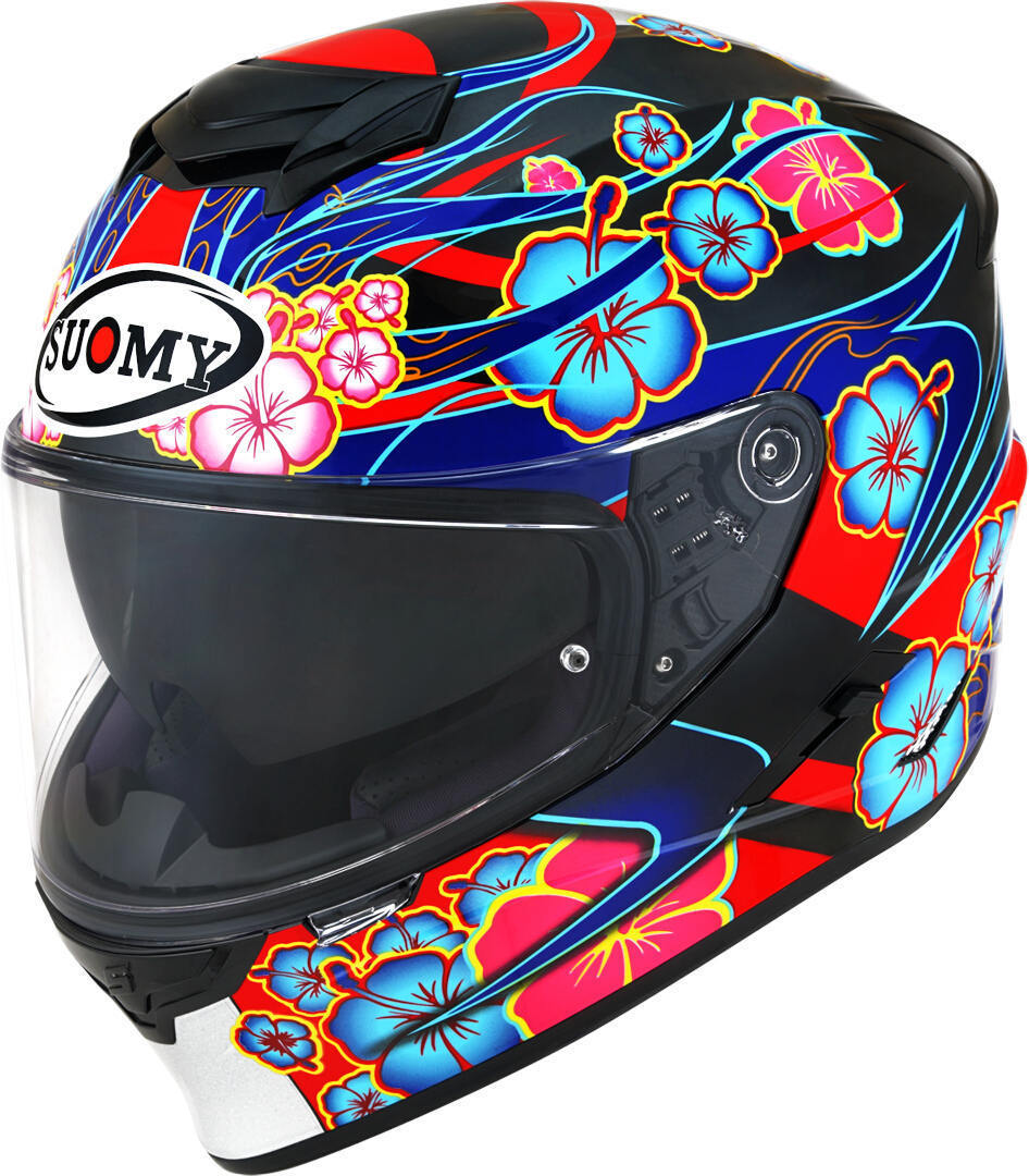 Suomy Stellar Flower Black Base ヘルメット - ベストプライス