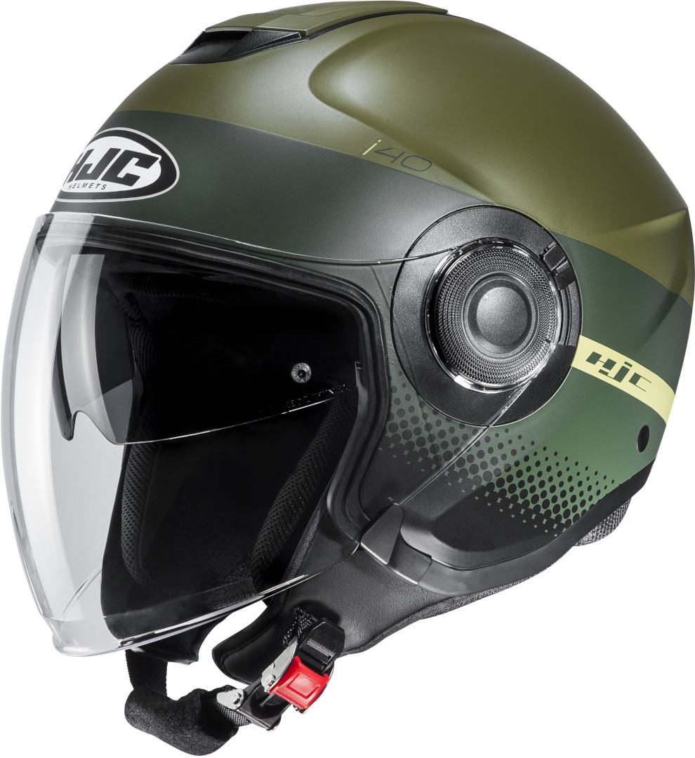 HJC i40 Unova Jet Helmet, green, Size S, green, Size S