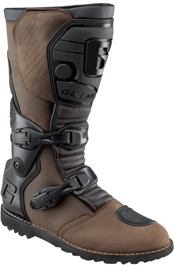 Side view of Gaerne Dakar Motorcycle Boots, black-brown, Size 48 for Men