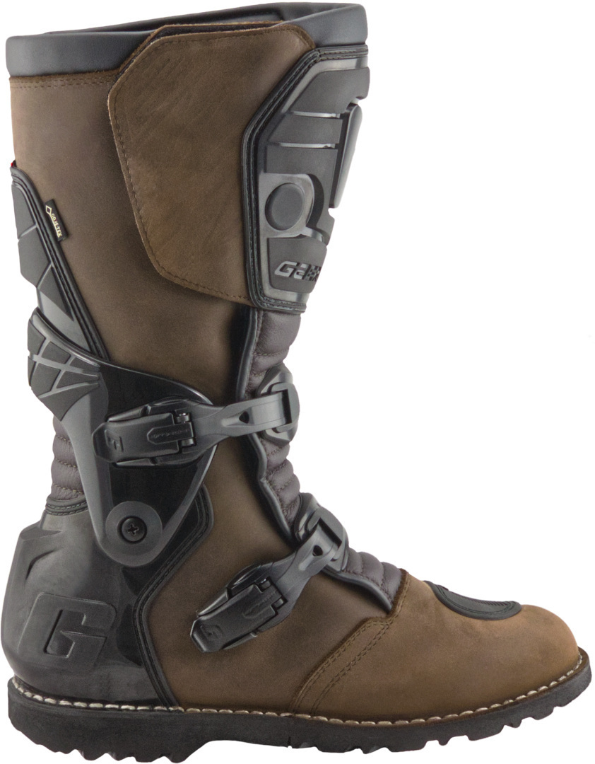 Side view of Gaerne Dakar Motorcycle Boots, black-brown, Size 48 for Men