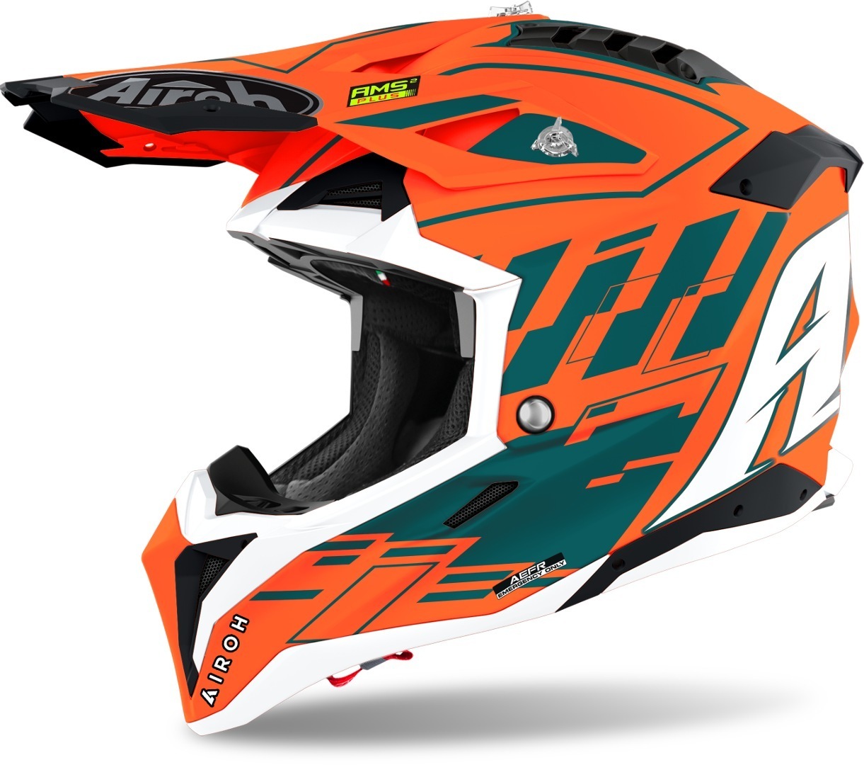 Airoh Aviator 3 Rampage Carbon Motocross Helmet, orange, Size XS, orange, Size XS