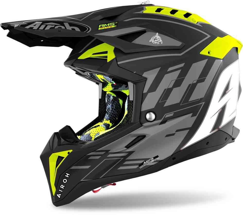airoh aviator 3 rampage carbon motocross helmet