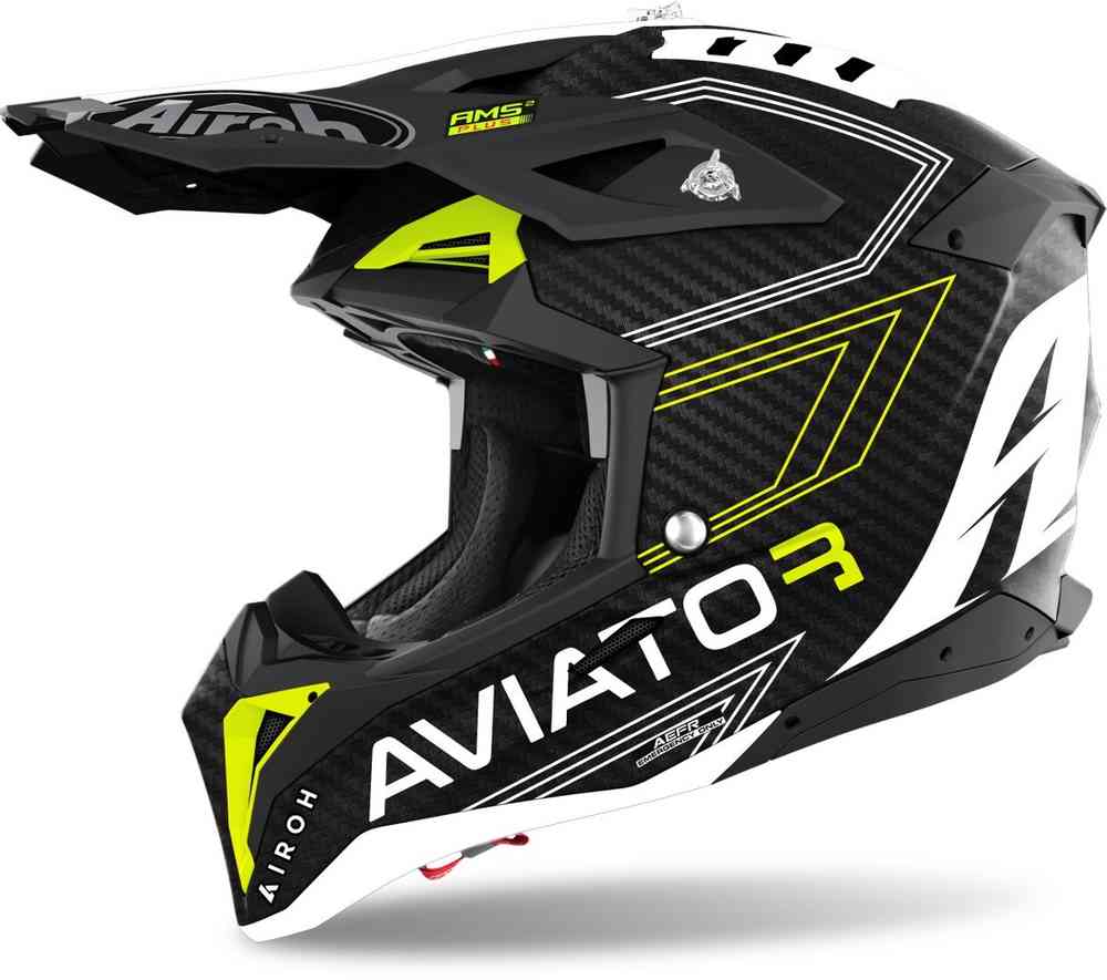 Airoh Aviator 3 Primal 3K Carbon Motocross-kypärä