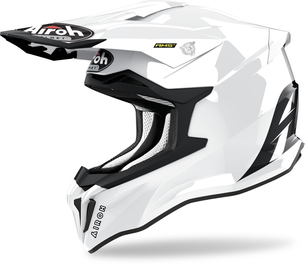 Airoh Strycker Color Carbon Motocross Helmet, white, Size XS, white, Size XS