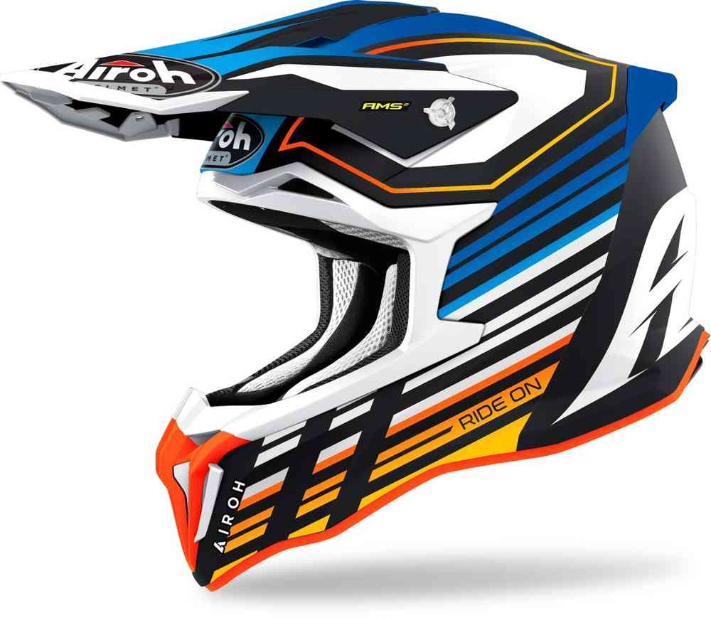 Airoh Strycker Shaded Carbon Motorcross Helm