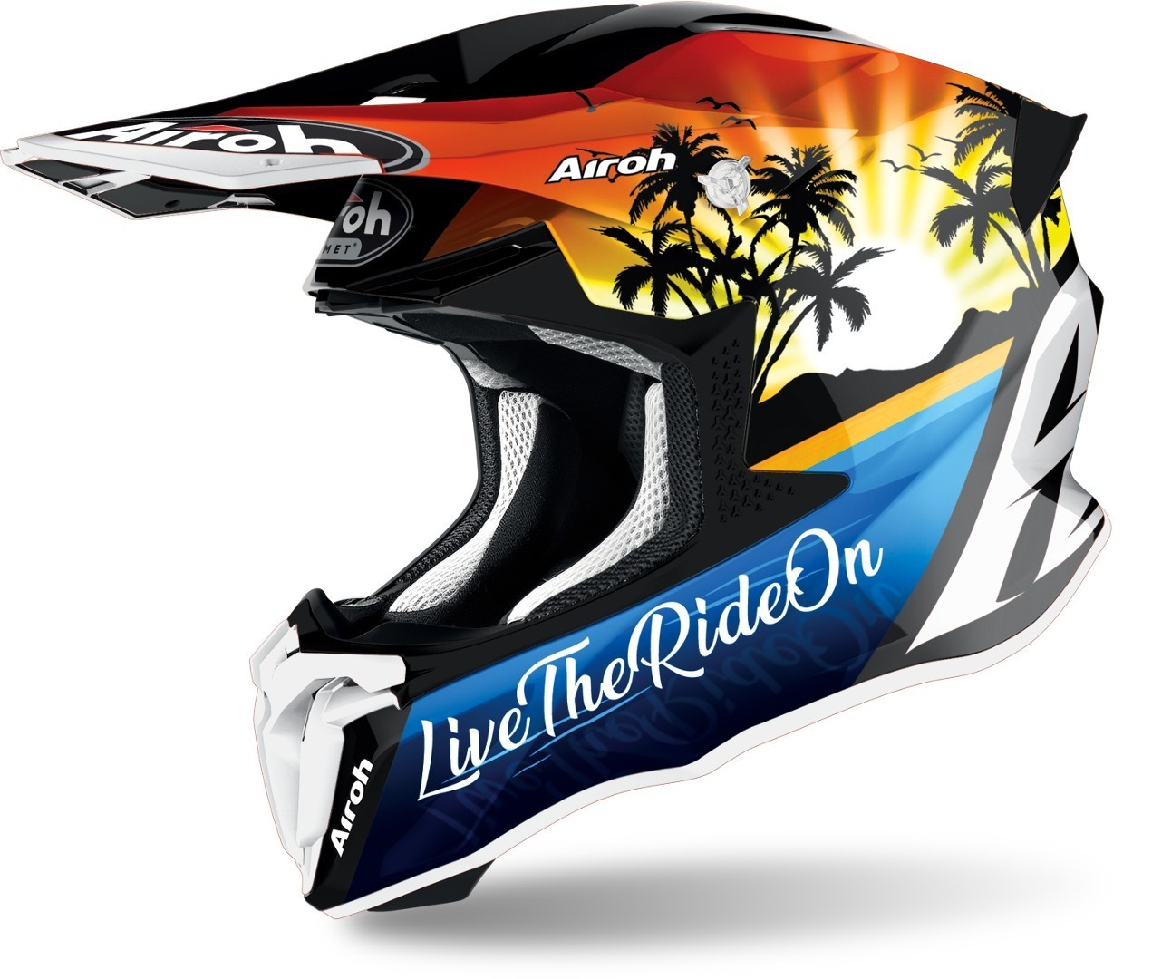Airoh Twist 2.0 Lazyboy Motocross Helmet, multicolored, Size XS, multicolored, Size XS