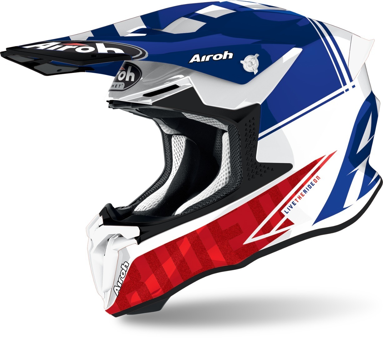Airoh Twist 2.0 Tech Motocross Helmet, blue, Size XS, blue, Size XS