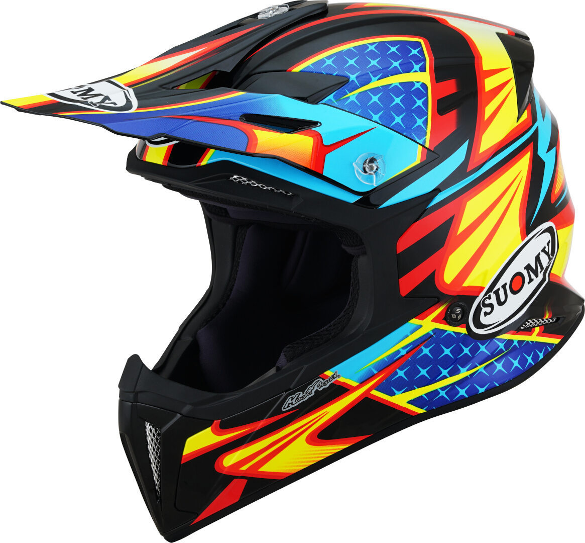Suomy X-Wing Duel Motocross Hjälm, svart-gul, storlek S
