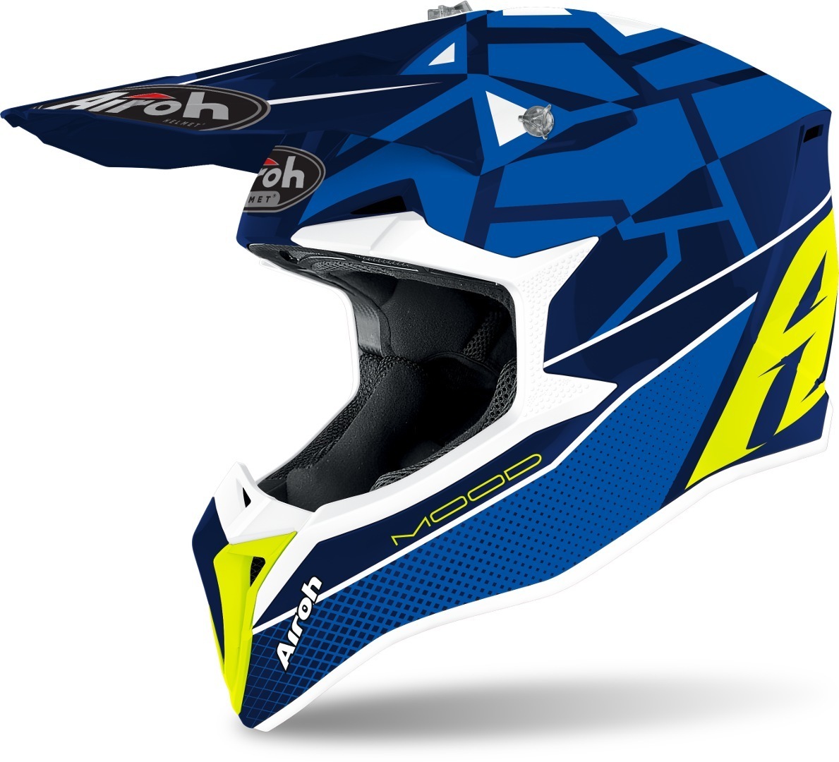 Airoh Wraap Mood Motocross Helmet, blue, Size XS, blue, Size XS