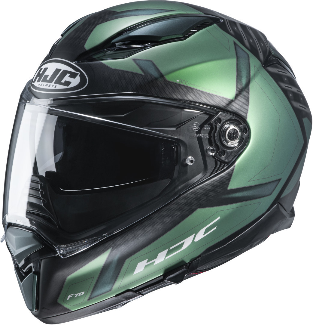 HJC F70 Dever Helm, grijs-groen, afmeting XS