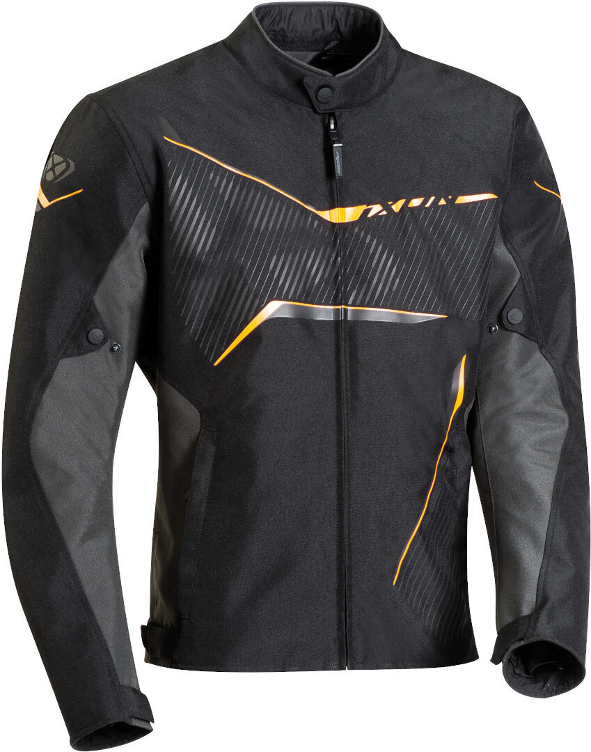 Ixon Slash Motorcycle Textile Jacket, black-red, Size L, black-red, Size L