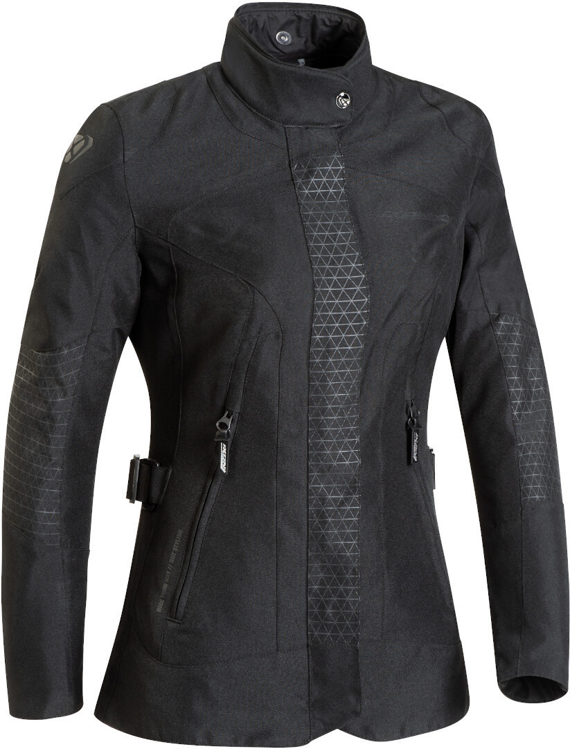 IXON Bloom Ladies Motorcycle Textile Jacket, black, Size XS for Women, black, Size XS for Women