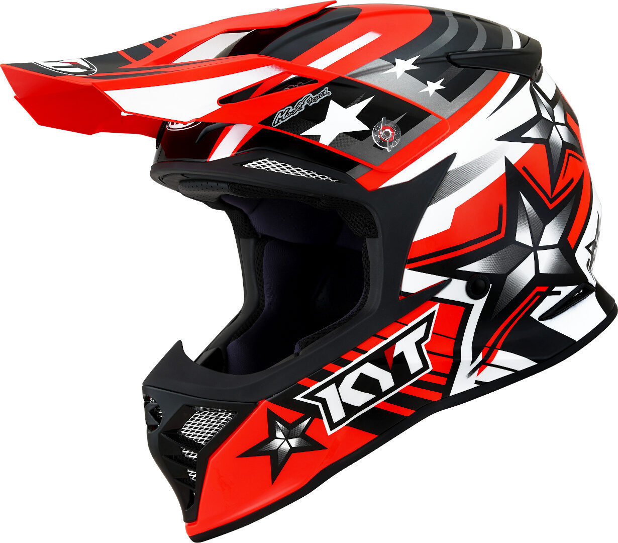KYT Skyhawk Ardor Motocross Helmet, red, Size XL, red, Size XL