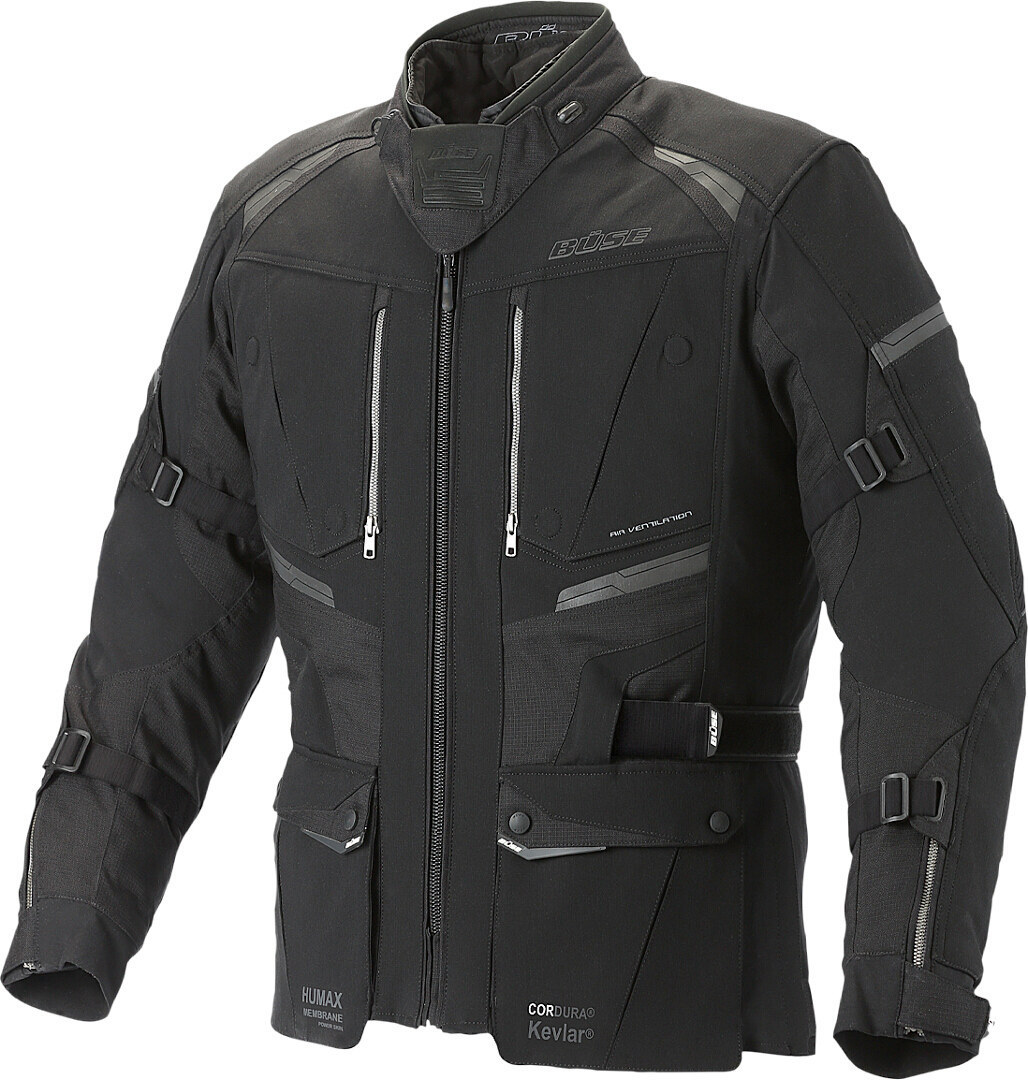 Büse Borgo Motorfiets textiel jas, zwart, afmeting 56