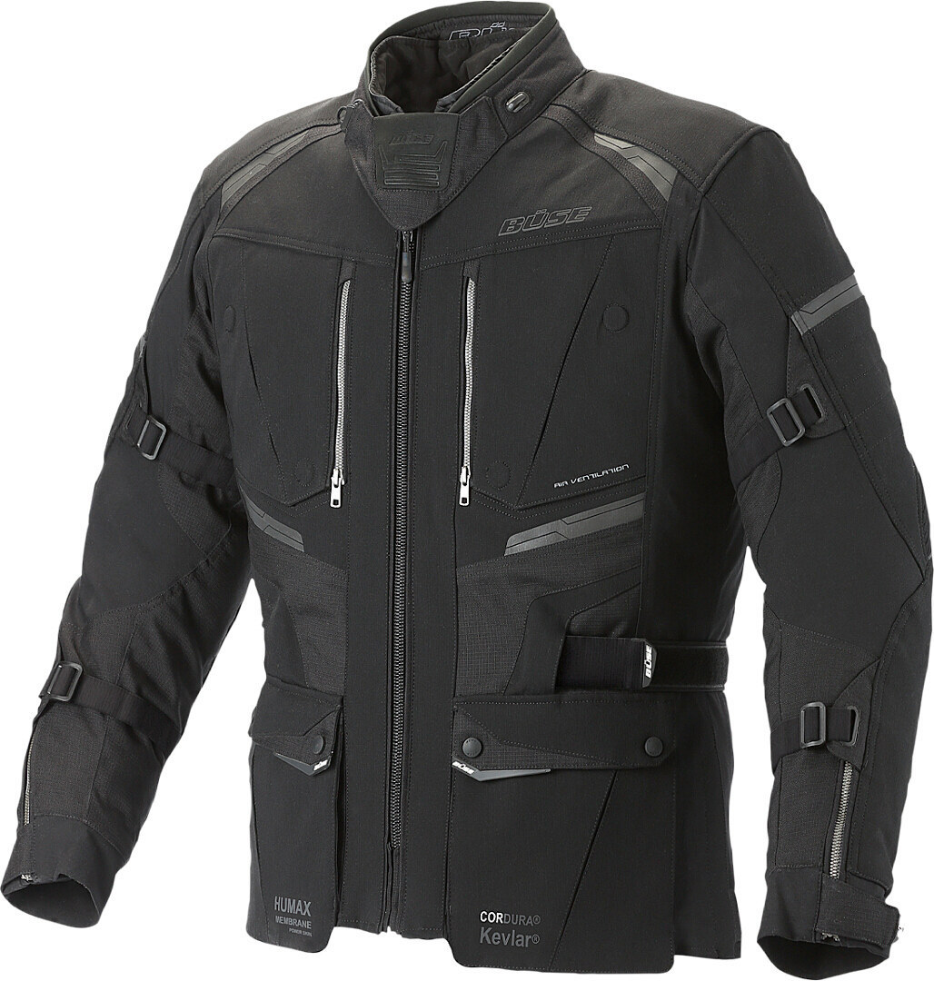 Büse Borgo Motorcykel Textil Jacka, svart, storlek 50
