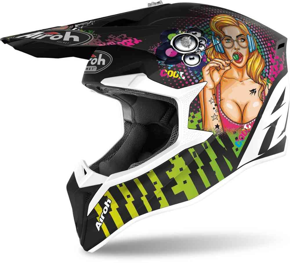 Airoh Wraap Pin Up Casque Motocross jeunesse