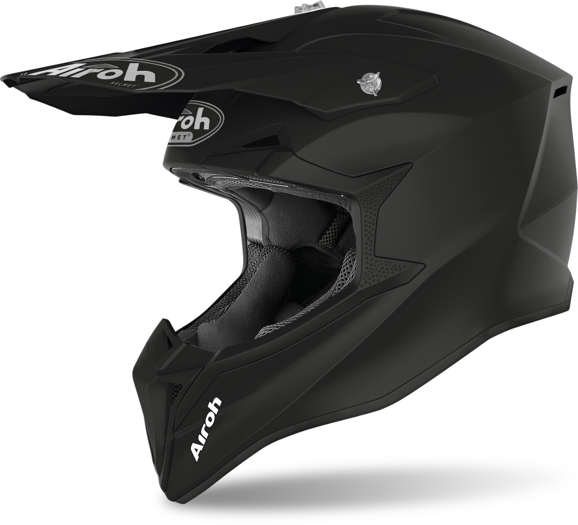 Airoh Wraap Color Youth Motocross Helmet, black, Size S 55 56, black, Size S 55 56