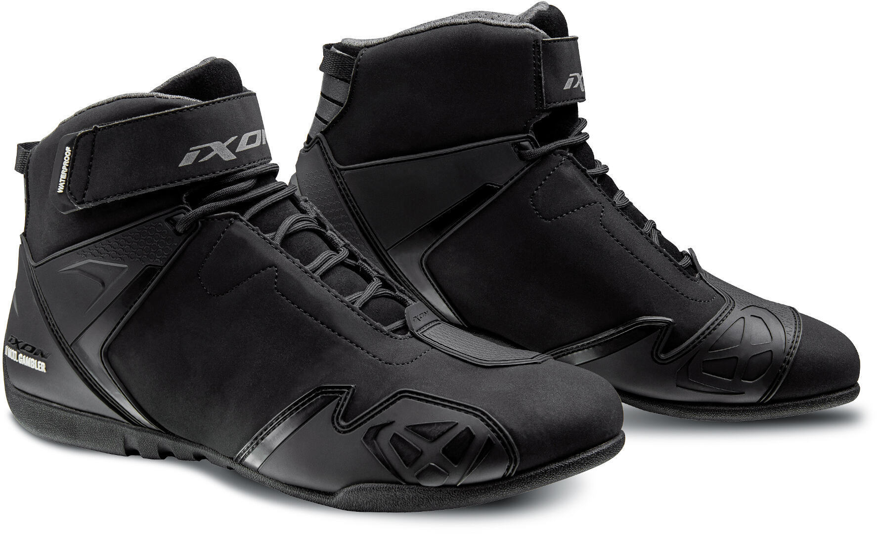 Ixon Gambler WP Motorcycle Shoes, black, Size 46, black, Size 46