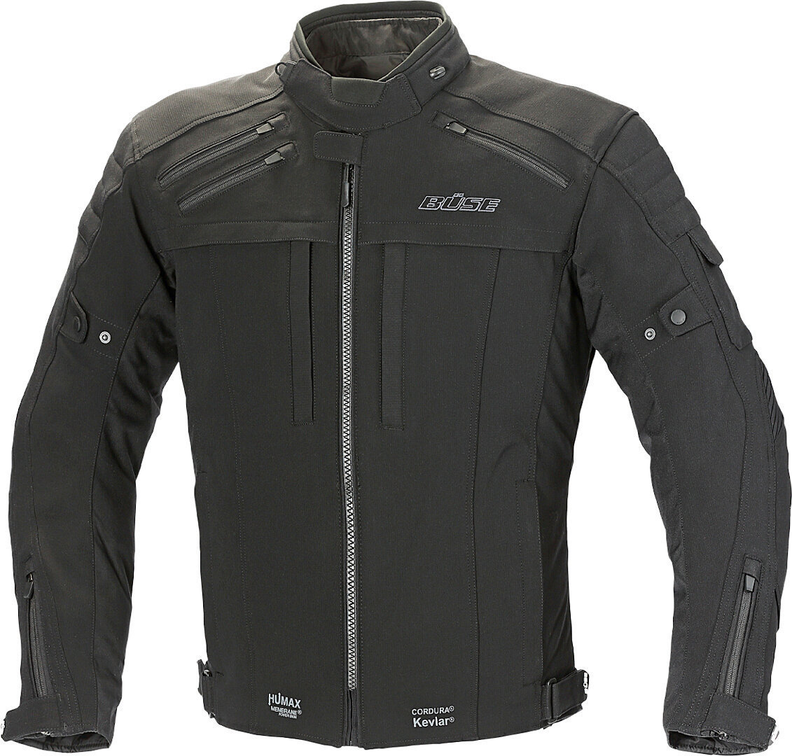 Büse Nardo III Motorcycle Textile Jacket, black, Size 50, black, Size 50
