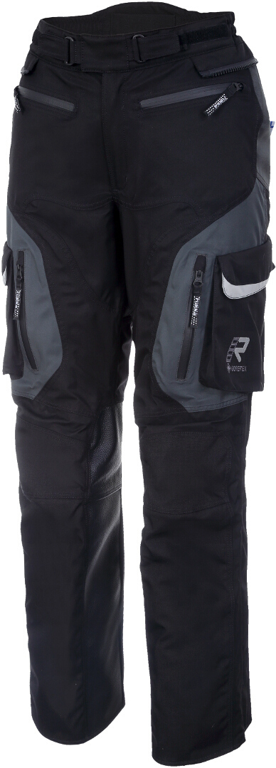 Rukka Rimorina Dames Motorfiets Textiel Broek, zwart-grijs, afmeting 46 voor vrouw