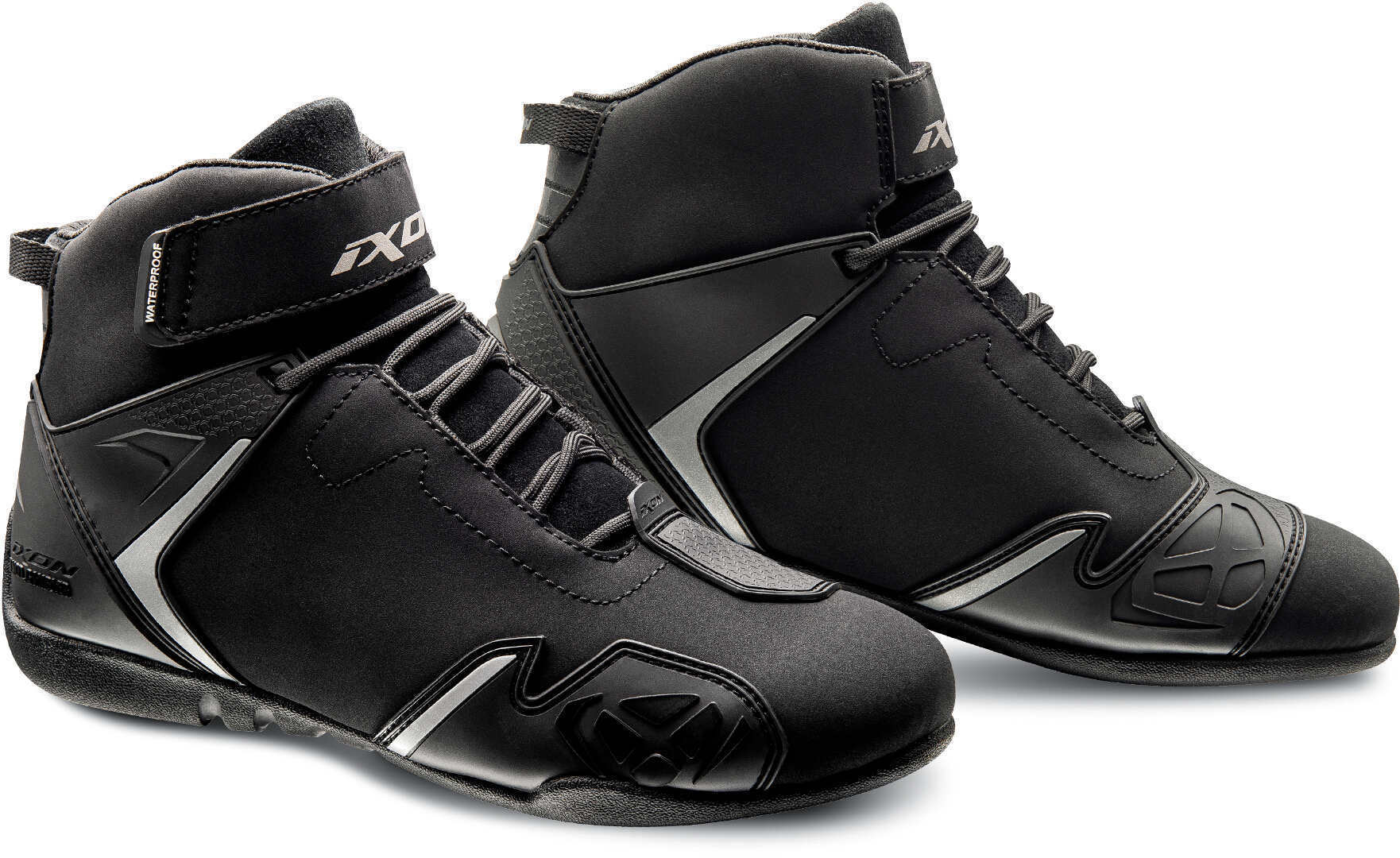 Ixon Gambler WP Ladies Motorcycle Shoes, black-silver, Size 36 for Women, black-silver, Size 36 for Women