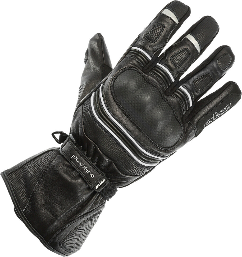 Büse Willow Waterproof Motorcycle Gloves, black-white, Size 3XL, black-white, Size 3XL