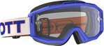 Scott Split OTG blauw/witte Motorcross Goggles