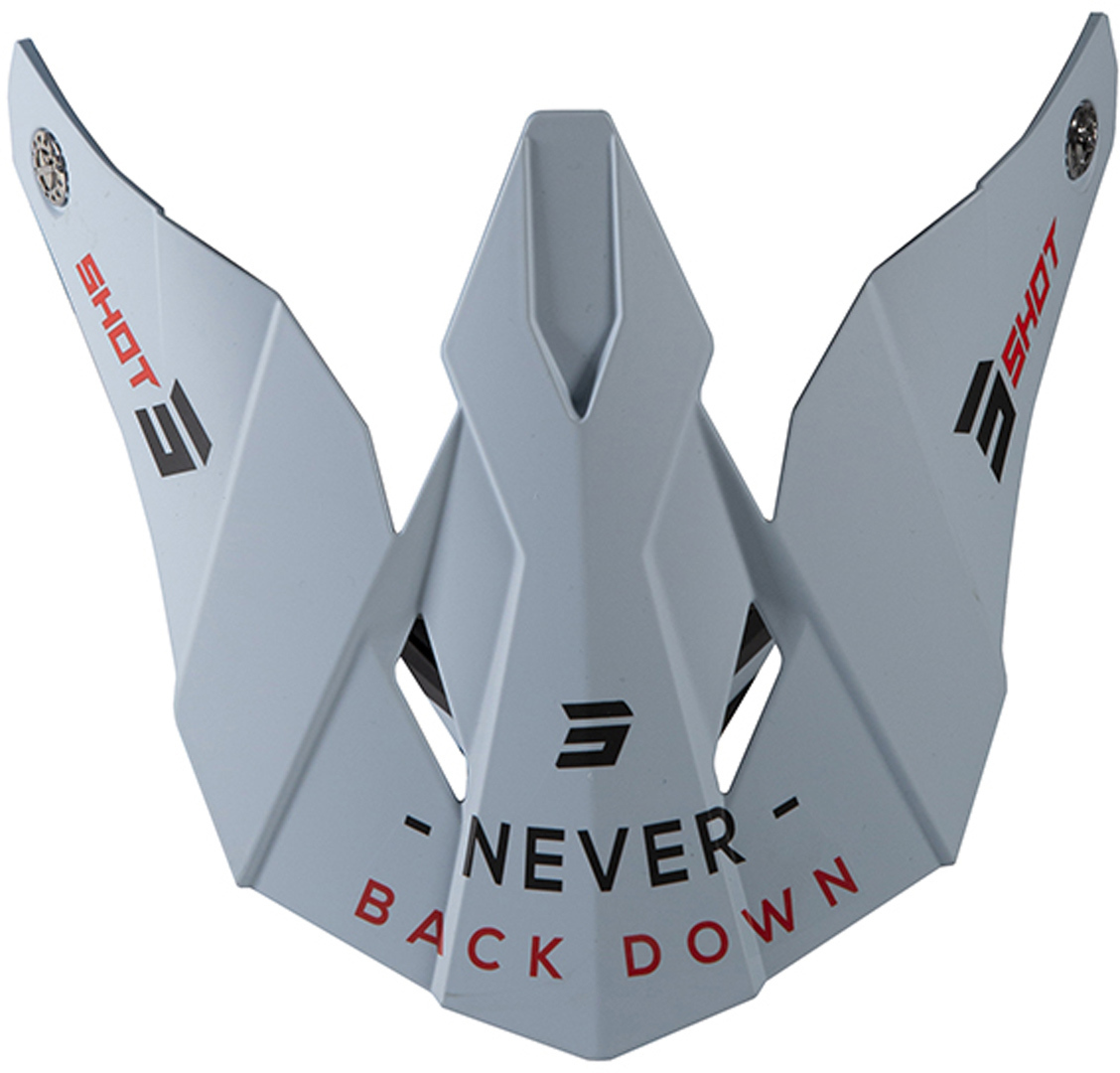 Shot Furious Storm Helmet Peak, grey, grey, Size One Size