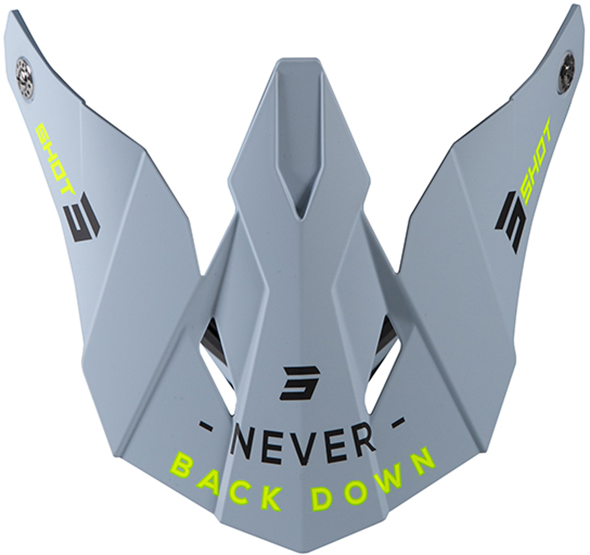 Shot Furious Storm Helmet Peak, grey, grey, Size One Size