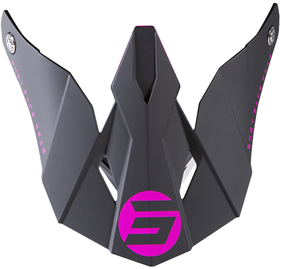 Shot Furious Raw Helmet Peak, black-pink, black-pink, Size One Size