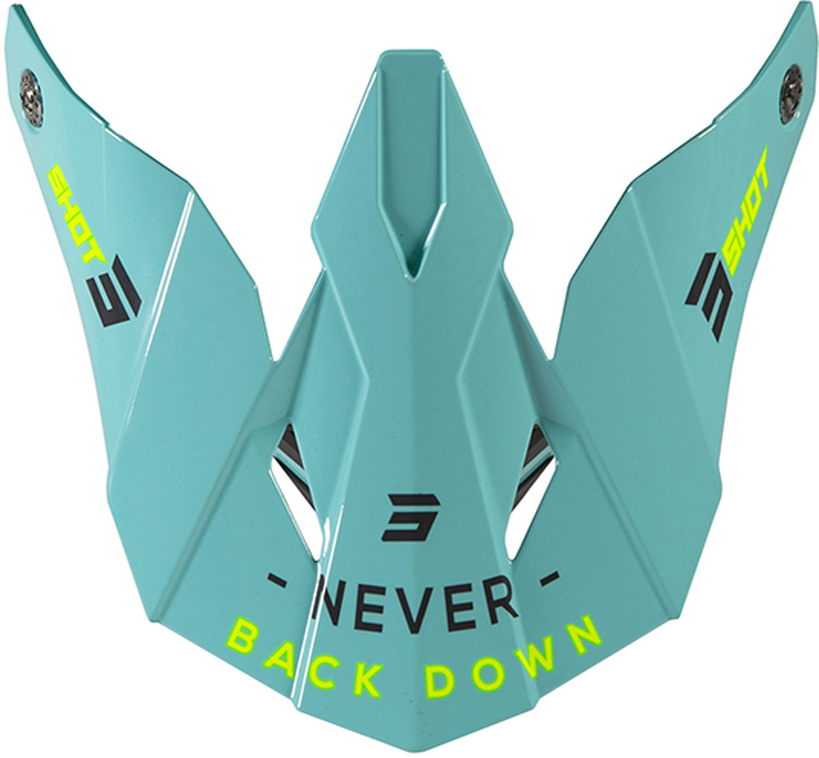 Shot Furious Storm Kids Helmet Peak, green, green, Size One Size