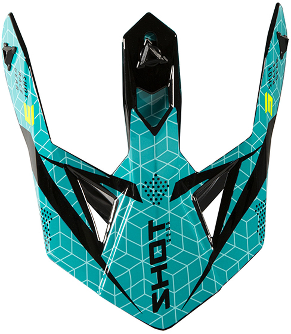 Shot Lite Core Helmet Peak, blue, blue, Size One Size