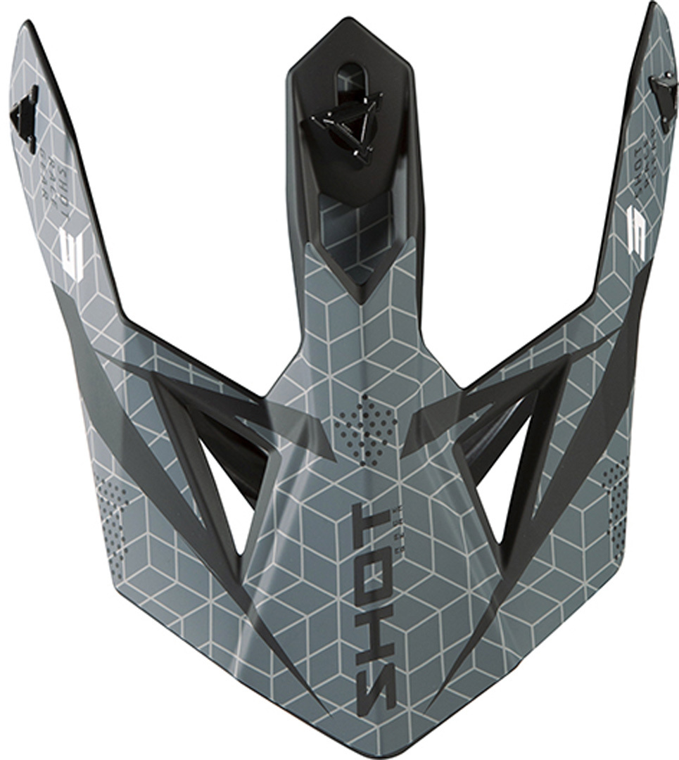 Shot Lite Core Helmet Peak, grey, grey, Size One Size
