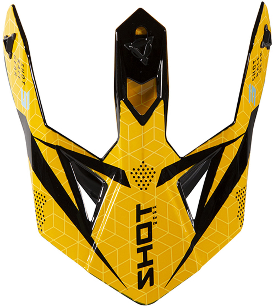 Shot Lite Core Helmet Peak, yellow, yellow, Size One Size